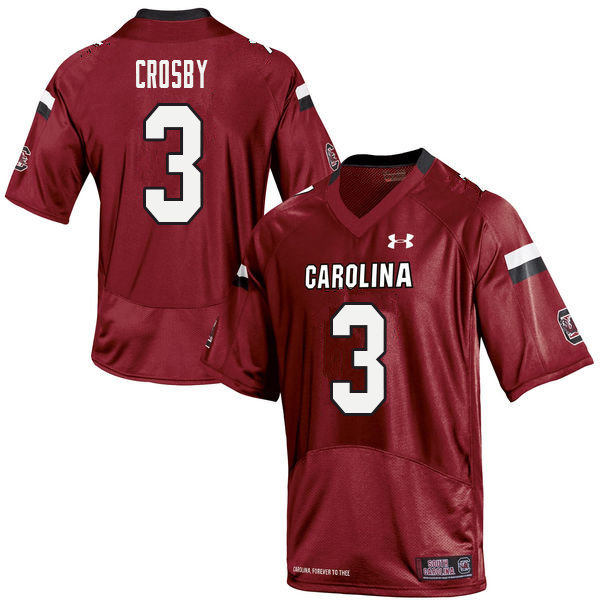 Men #3 K.C. Crosby South Carolina Gamecocks College Football Jerseys Sale-Red